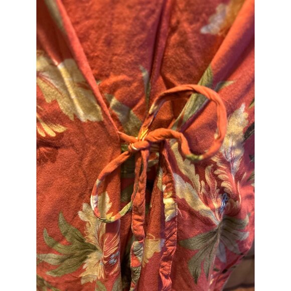 Sag Harbor Womens Tropical Floral Maxi Sleeveless Dress 3X Beach Lightweight - Picture 6 of 8